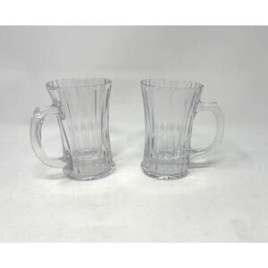 Vintage Expresso Turkish Coffee 4" Glass Mugs Juice Glasses Cups